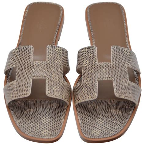 hermes lizard oran|Hermès Women Sandals for Sale .